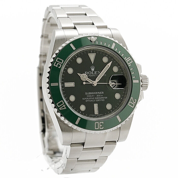 Men's Rolex Submariner HULK watch 116610LV FULL SET